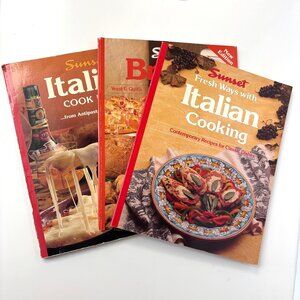 3 Sunset Cookbooks Italian Cooking Breads